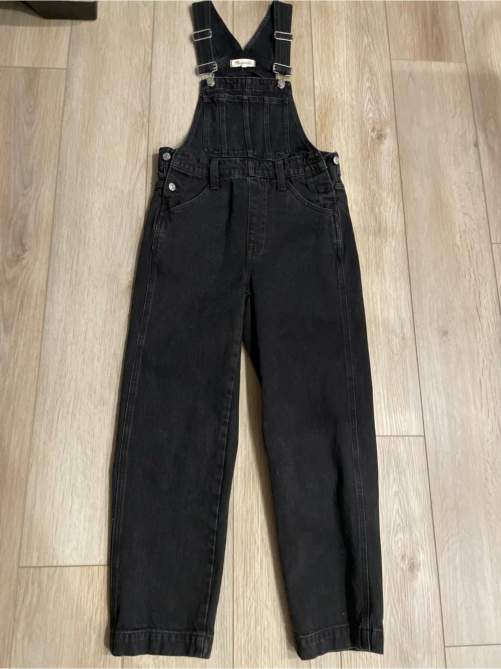 Women’s Madewell Black Denim Overalls size XS